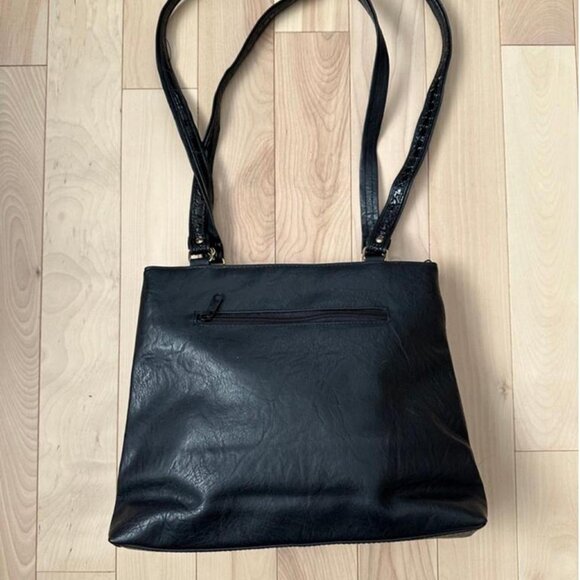 Unique vintage shoulder bag bold mixed animal print leopard and tiger - Picture 4 of 8